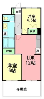アーバンスプラザイシワタ3【1階】の間取り