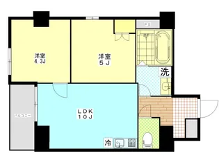 フェリチタ越谷駅前【4階】の間取り