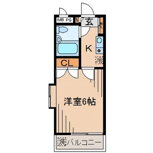 レオパード白楽【4階】の間取り