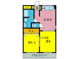レガットハイツ【3階】の間取り