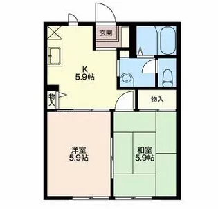 パストラルB【1階】の間取り