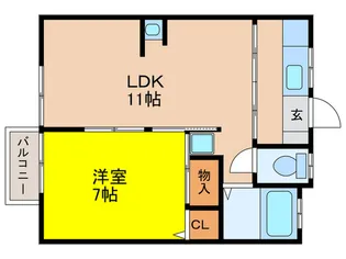 エスポワール春日【2階】の間取り