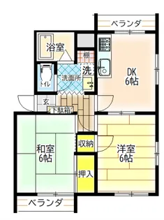 ベロウ高木【2階】の間取り