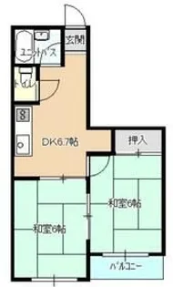 コーポ希望11【2階】の間取り