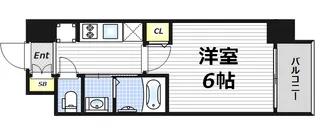 クリスタルグランツうめきた【5階】の間取り