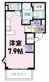 カトルセゾン【2階】の間取り