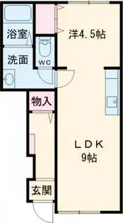 Chouette豊岡I【1階】の間取り