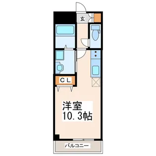 ロザリアン田迎【4階】の間取り