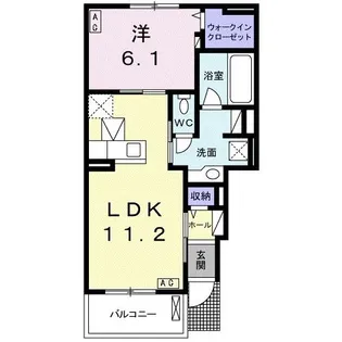 ブリアン ソレイユ【1階】の間取り