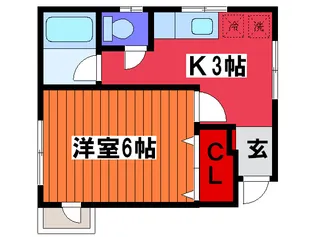 メゾン稲垣【1階】の間取り