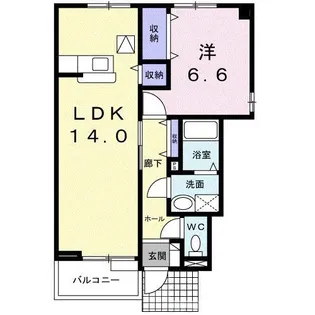 パラム参番館【2階】の間取り
