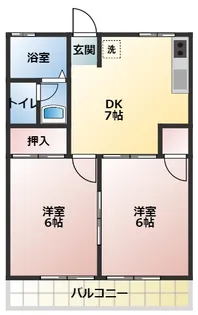 Fハイツ【1階】の間取り