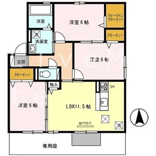 ECO SOLEIL【1階】の間取り
