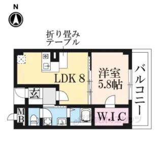 アンソレイエ(前栽町)【6階】の間取り
