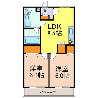 陽東GARDEN【2階】の間取り