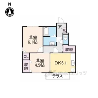 グランディール【1階】の間取り