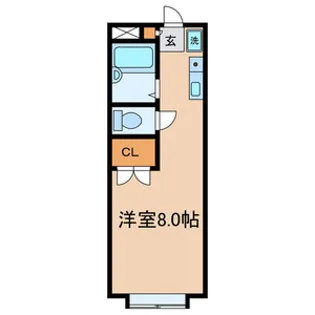 habitaciones MAGOME【1階】の間取り