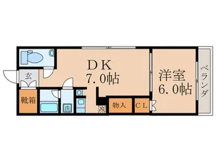 パインベルテ御陵【3階】の間取り