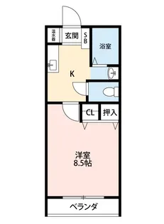アプローズK【4階】の間取り