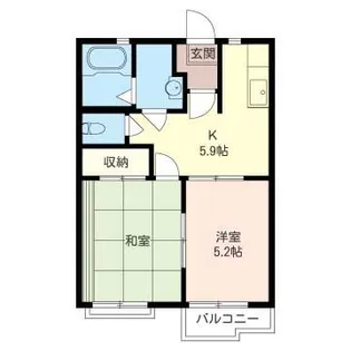 コートピア港南 B【2階】の間取り