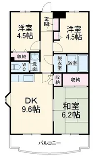 グランドールヤマト【4階】の間取り