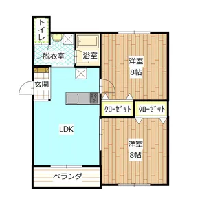 サンストリーム城西B【2階】の間取り