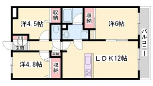 アルコ・ラ・カーサ姫路土山【1階】の間取り
