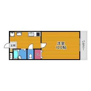 暁21・うえきII号館【3階】の間取り