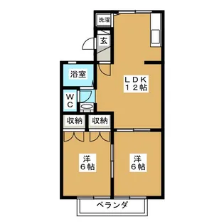 ヴィラエール【1階】の間取り