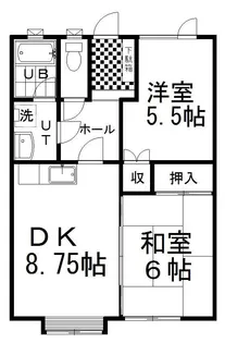 ポートイン高橋A【1階】の間取り