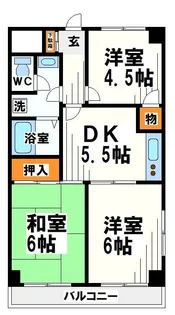 ドンジョン国領【5階】の間取り