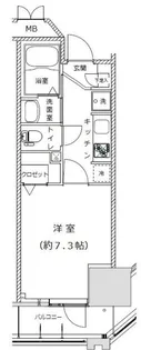 ライジングプレイス亀戸【2階】の間取り