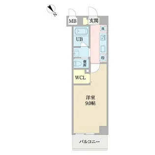 プレジール三郷中央【5階】の間取り