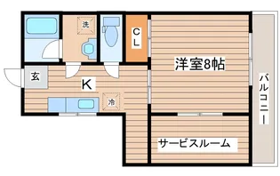 メゾン若林【3階】の間取り
