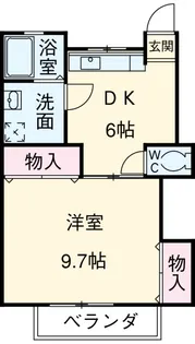 トーワ西船橋A【1階】の間取り