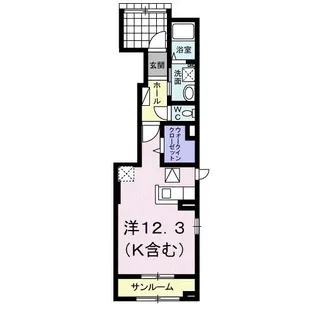 スプレンドルC【1階】の間取り