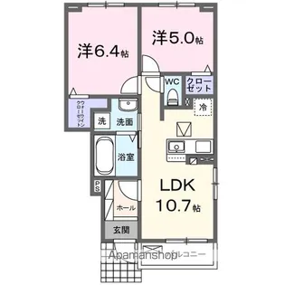 クラッシーバイロン【1階】の間取り