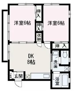 第二コーポ山喜【2階】の間取り