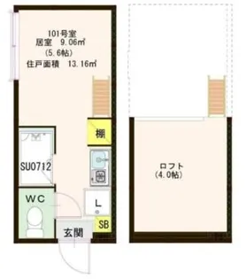 ハーモニーテラス和泉【1階】の間取り
