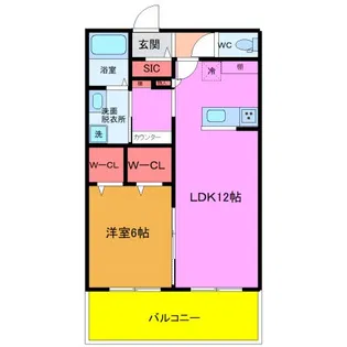 Vent Vert(ヴァンヴェール)【1階】の間取り