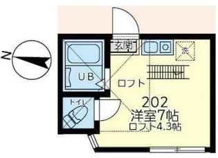 ユナイト山手ティレニア【2階】の間取り
