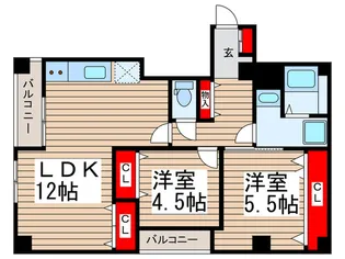 クリスタルハイム【2階】の間取り