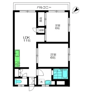 メゾン青葉台【4階】の間取り
