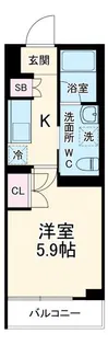 クレヴィスタ横浜鶴見【2階】の間取り