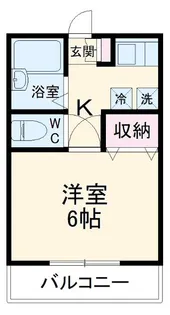メゾンシャルマン【1階】の間取り