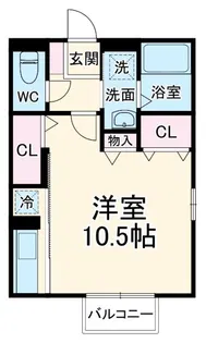 studio clair【2階】の間取り
