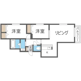 Gran Luz手稲富丘(グランルース手稲富丘)【3階】の間取り