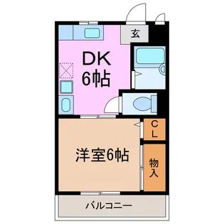 コーポ榎山【1階】の間取り