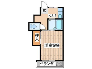 深大コ-ポ【2階】の間取り