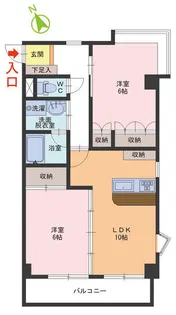 パセオ三郎丸【3階】の間取り